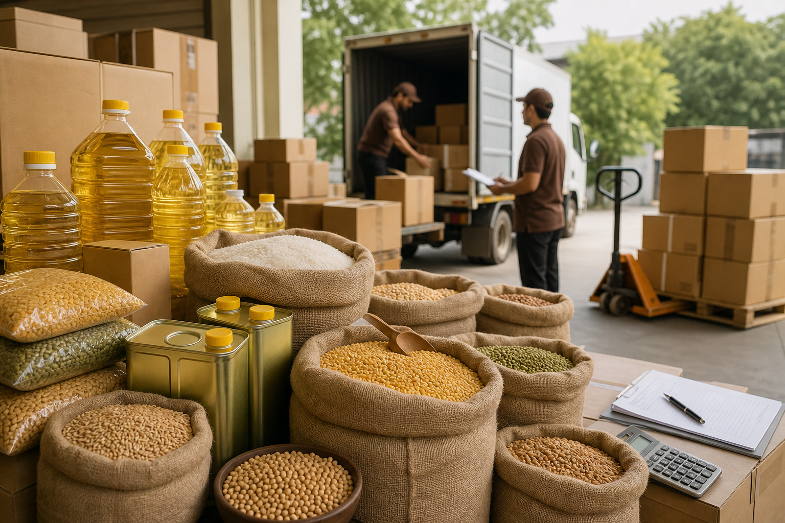 Edible oil and agro commodity distribution